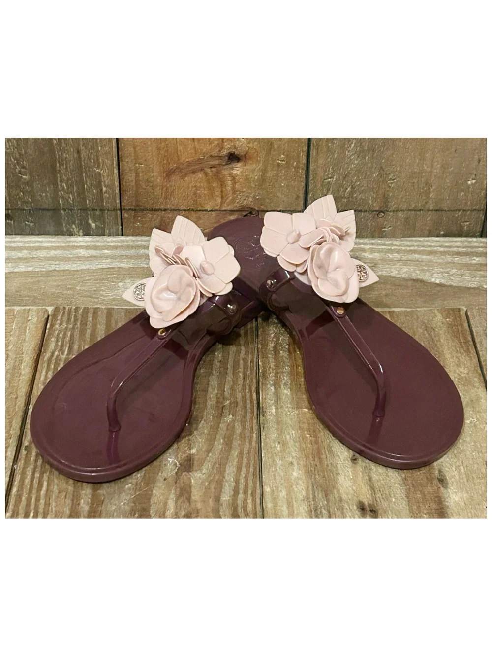 Tory Burch burgundy pink